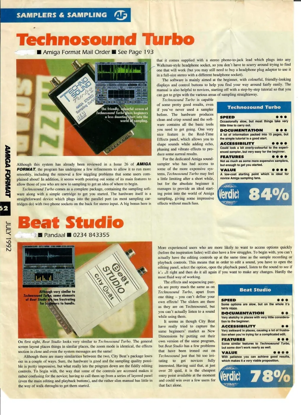 Technosound Turbo Sound Sampler for Commodore Amiga - Black Case thumbnail 9